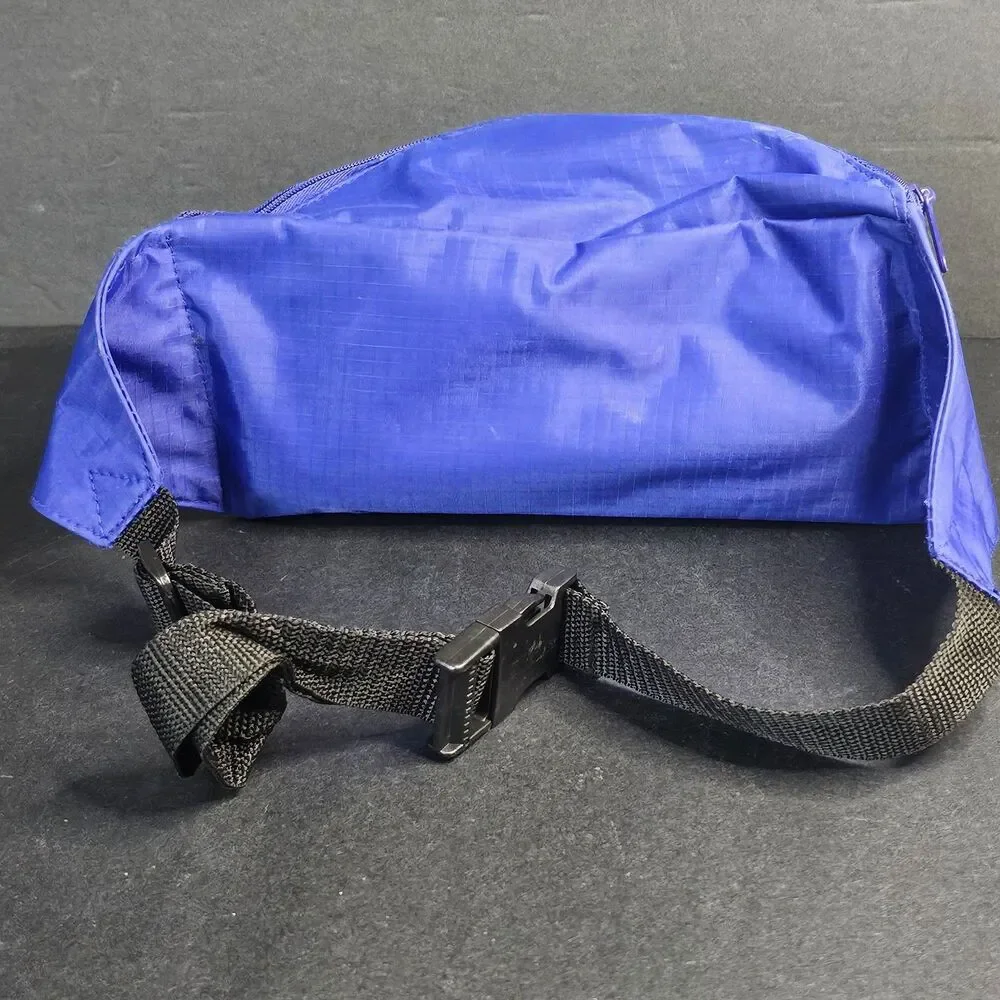Vtg 1980s Lazer Sport Fanny Pack Neon Purple Great Condition Zippers Work 11